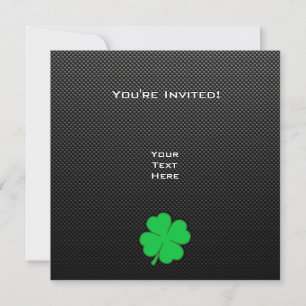Sleek Shamrock Invitation