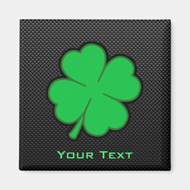 Sleek Shamrock Magnet (Front)