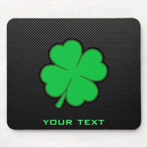 Sleek Shamrock Mouse Mat