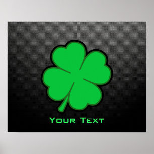 Sleek Shamrock Poster