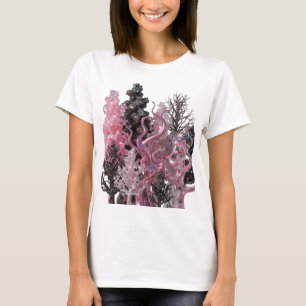 Sleek Silver ABSTRACT ART Abstract Design T-Shirt
