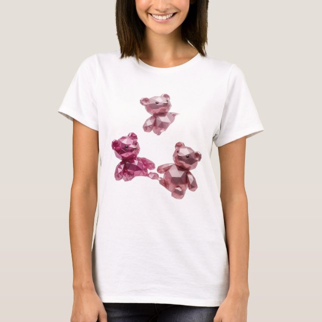 Sleek Silver ABSTRACT ART Statement Design v2 T-Shirt (Front)