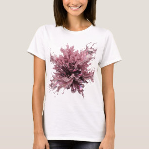 Sleek Silver ABSTRACT ART Wearable Art T-Shirt