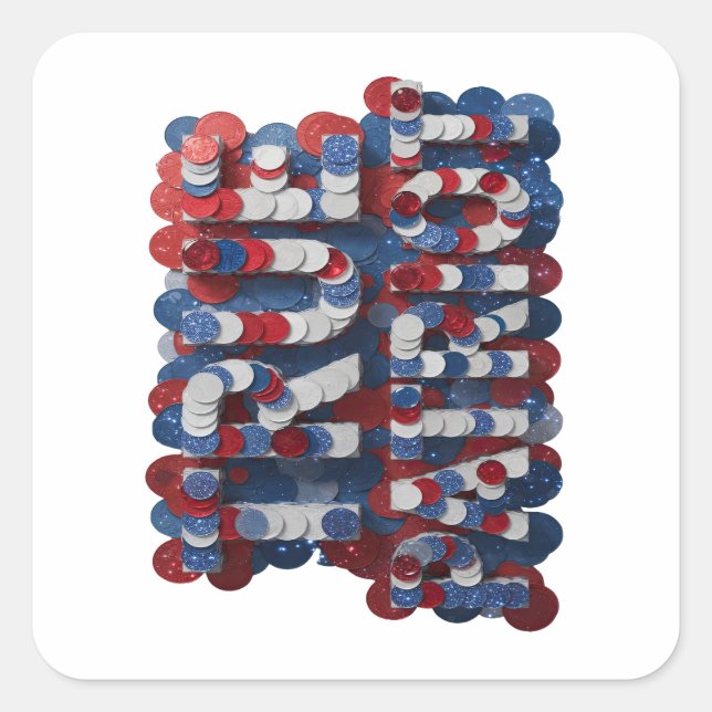 Sleek Silver AMERICA Sticker Graphic (Front)