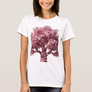 Sleek Silver BREAST CANCER AWARENESS TREE T-Shirt