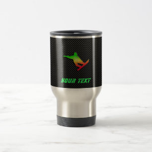 Sleek Snowboarding Travel Mug