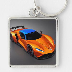 Sleek Sports Car With Modern Design Key Ring