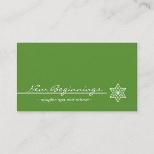 Sleek Starlight Business Card, Kelly Green Business Card