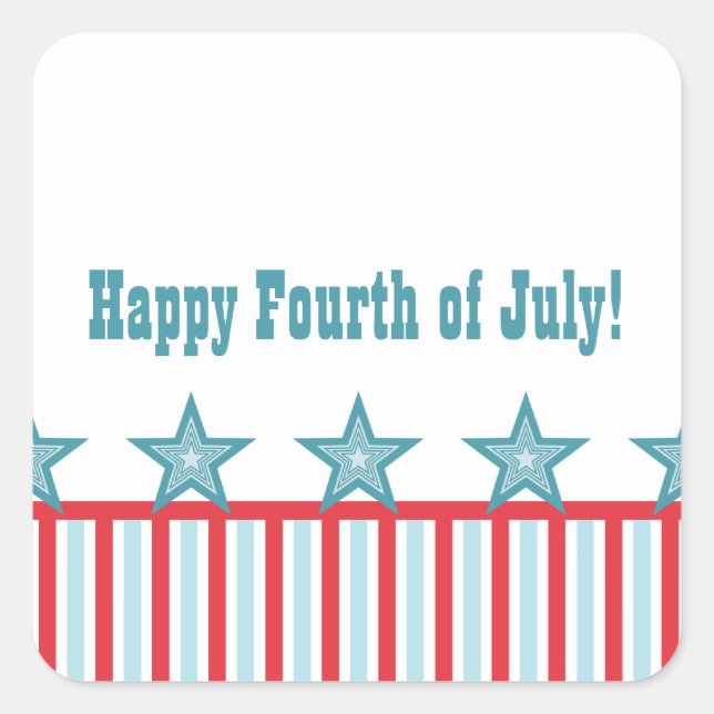 Sleek Stars and Stripes Stickers (Front)