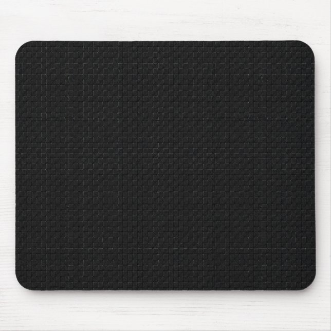 Sleek Stealth Black Carbon Micro Tech Texture Mouse Mat (Front)