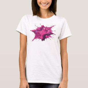 Sleek & Stylish Pink Abstract Orbs T-Shirt