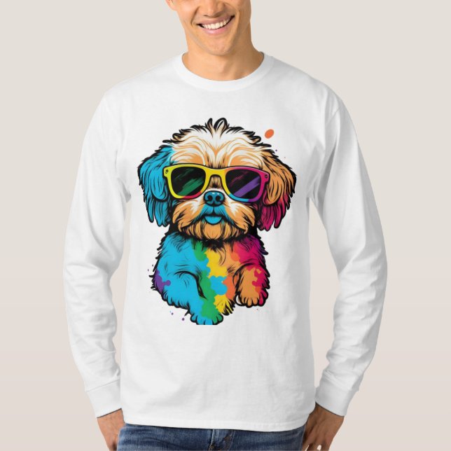 Sleek & Stylish: Vogue Voyage Essential Long Sleev T-Shirt (Front)