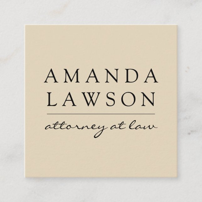 Sleek Tan Grey (appointment) Appointment Card (Front)