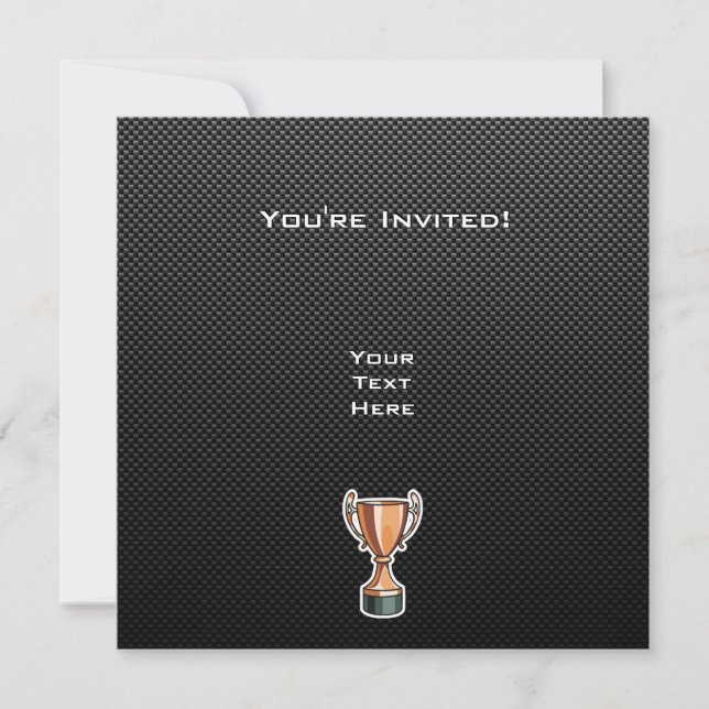 Sleek Trophy Invitation (Front)