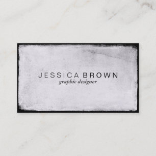 Sleek White Chalkboard Vintage Business Cards