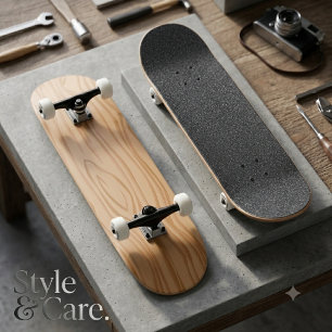 Sleek Wooden Structure Skateboard for Street Style