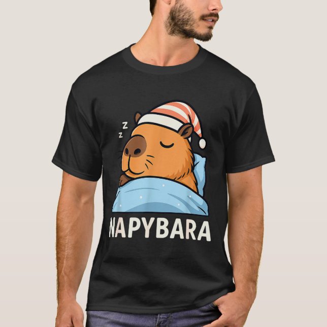 Sleeng Capybara Napybara Sleepshirt Pajamas Boys G T-Shirt (Front)