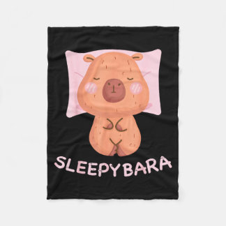 Sleeng Capybara Pajamas Nightgown Sleepybara Roden Fleece Blanket
