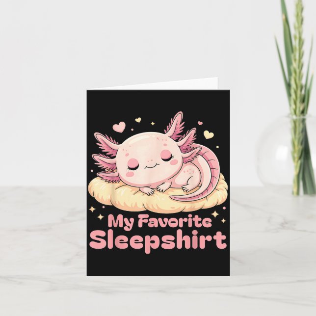 Sleeng Pajamas Axolotl Favorite Sleepshirt Women G Card (Front)