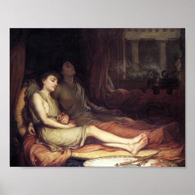 Sleep and His Half Brother Death (Grief) Poster (Front)