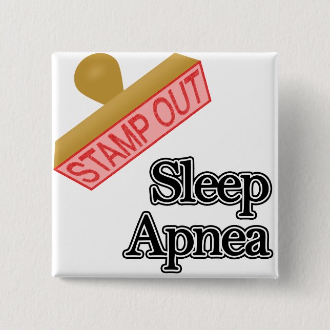 Sleep Apnoea 15 Cm Square Badge (Front)