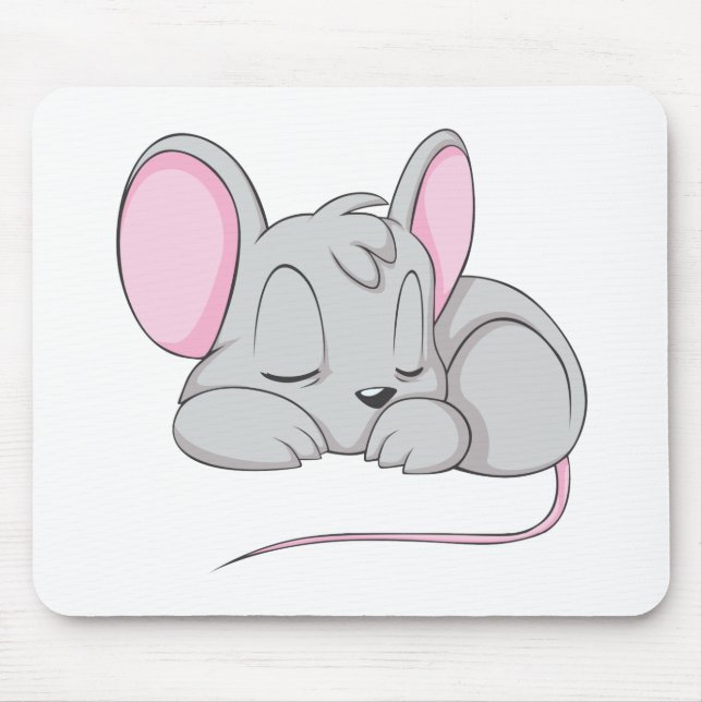Sleep Baby Mouse Rat Nap Shirt Mouse Mat (Front)