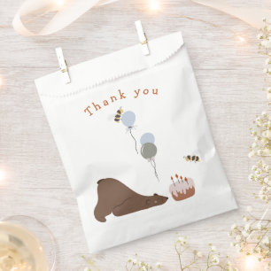 Sleep Bear Woodland Birthday Favour Bags