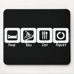 Sleep Bike Eat Repeat Mouse Mat