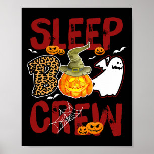 Sleep Boo Crew Halloween Sleep Technician Match  Poster
