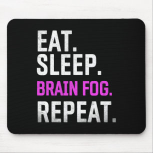 Sleep Brain Fog Repeat Fibromyalgia Awareness Lupu Mouse Mat