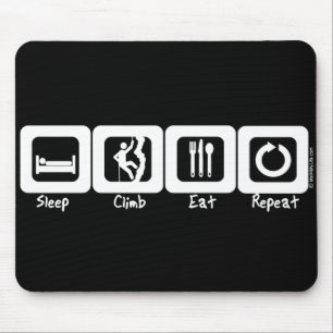 Sleep Climb Eat Repeat Mouse Mat