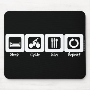 Sleep Cycle Eat Repeat Mouse Mat