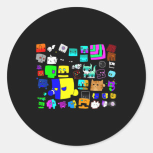 Sleep Dash Repeat Video Game Geometry Video Gamer  Classic Round Sticker