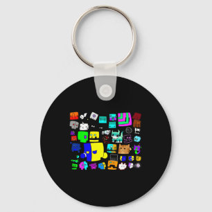 Sleep Dash Repeat Video Game Geometry Video Gamer  Key Ring