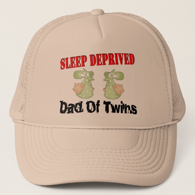 Sleep deprived dad of TWINS Trucker Hat (Front)