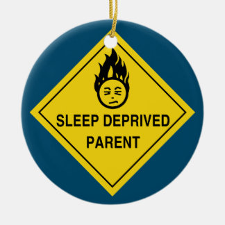 Sleep Deprived Parent Ceramic Tree Decoration