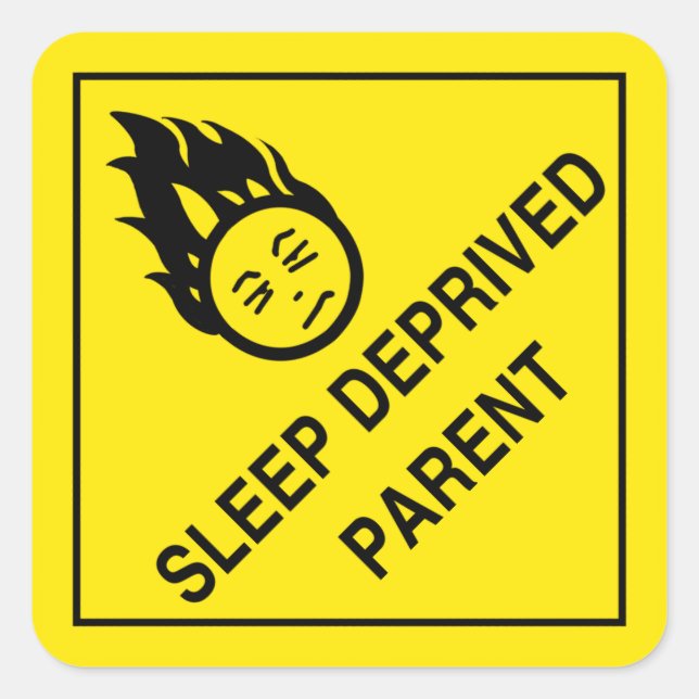 Sleep Deprived Parent Stickers (Front)