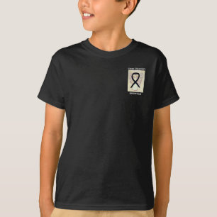 Sleep Disorders Black Awareness Ribbon Angel Tee