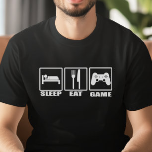 Sleep Eat and Game Funny Gamer T-Shirt