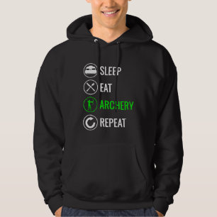 Sleep Eat Archery Repeat Hoodie