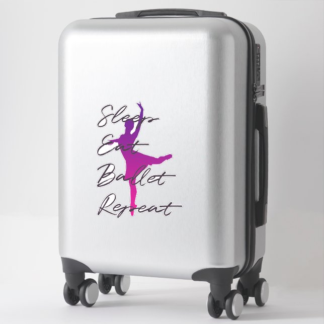Sleep Eat Ballet Repeat Sticker – Ballet Dancer  (Suitcase)