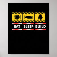 Sleep Eat Build Repeat Building Blocks Bricks