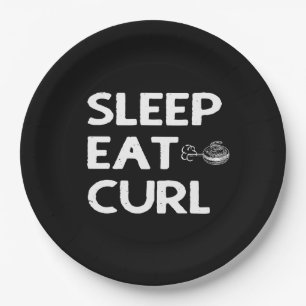 Sleep Eat Curl Paper Plate