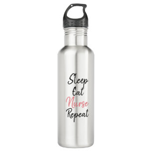 Sleep Eat Nurse Repeat Trendy   710 Ml Water Bottle
