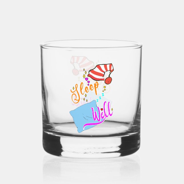 Sleep Elve Well Nap Whiskey Glass (Front)