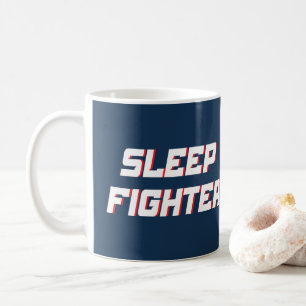 Sleep fighter funny sleepless coffee mug