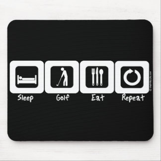 Sleep Golf Eat Repeat Mouse Mat