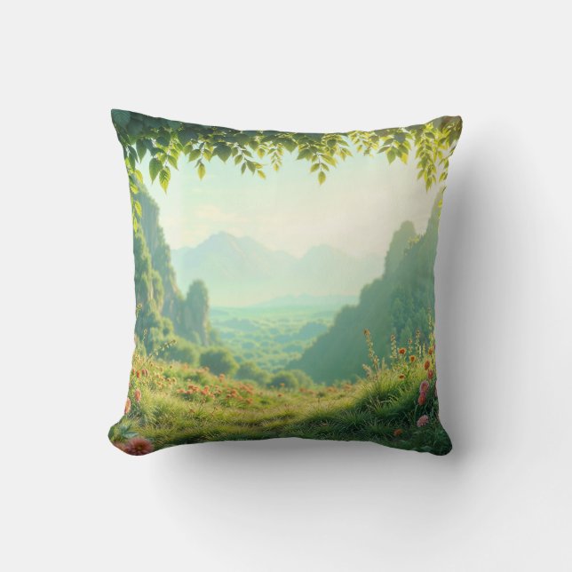 “Sleep in the Heart of Nature” Cushion (Front)