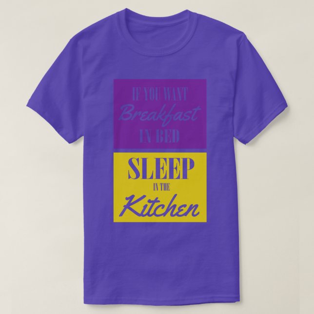 Sleep in the kichten T-Shirt (Design Front)