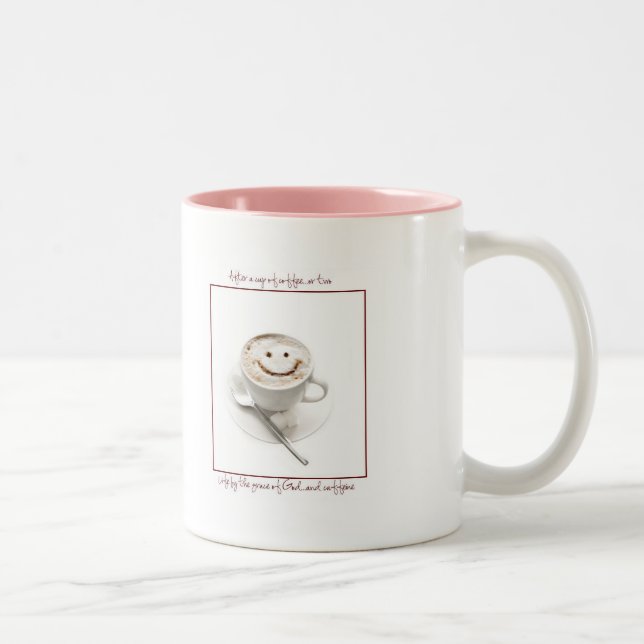 Sleep is a symptom of caffeine deprivation Two-Tone coffee mug (Right)
